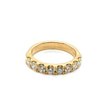 1.00 Ctw 14kt Yellow Gold Diamond Stackable Wedding Band Size 6.5