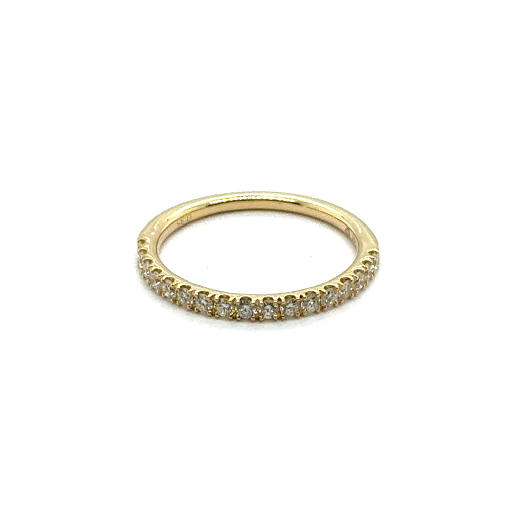 0.35 Ctw 14kt Yellow Gold Diamond Stackable Wedding Band
