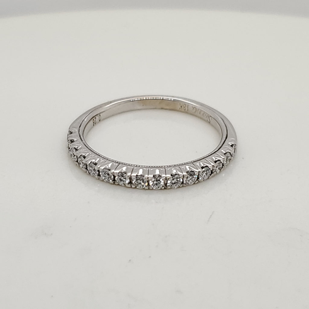 18kt Gold and Diamond Wedding Band