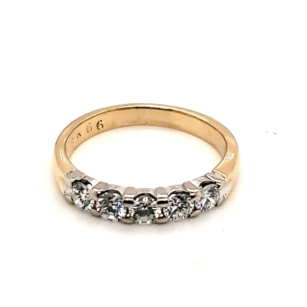 18kt Gold and Diamond Wedding Band