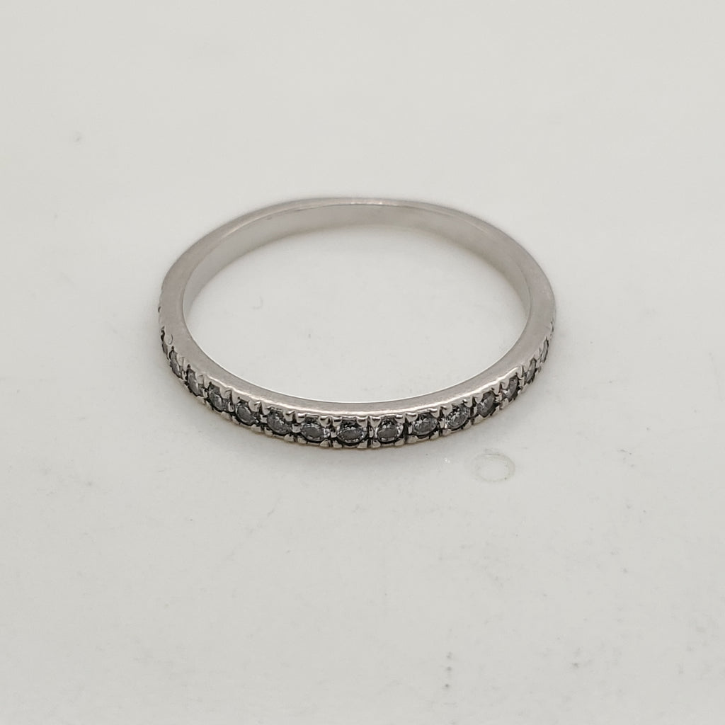 Pre-owned Tiffany & Co. Platinum and Diamond Wedding Band