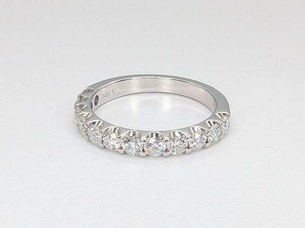 14K White Gold 1.00ctw Diamond Band