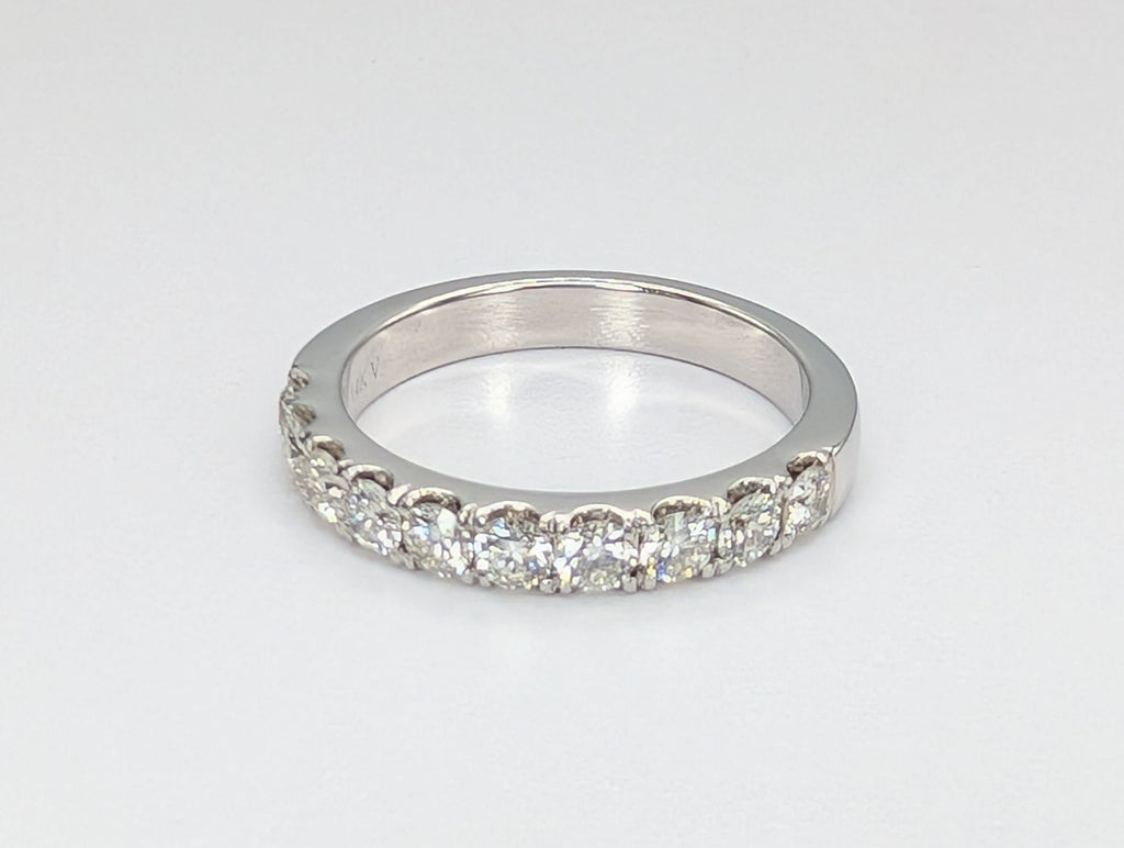14K White Gold 0.75ctw Diamond Band
