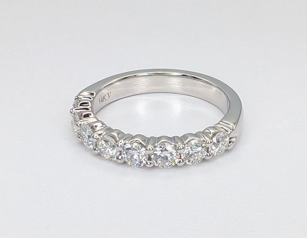 14K White Gold 1.00ctw Diamond Band