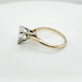 14Kt Yellow Gold 1.38 Carat Pear Shape Diamond Solitaire Engagement Ring