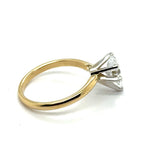 14Kt Yellow Gold 1.38 Carat Pear Shape Diamond Solitaire Engagement Ring