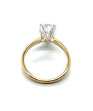 14Kt Yellow Gold 1.38 Carat Pear Shape Diamond Solitaire Engagement Ring