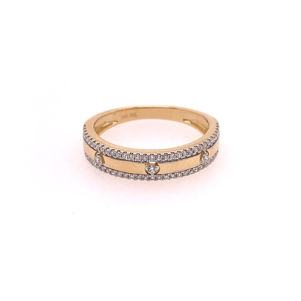 14kt Yellow Gold Diamond Fashion Band