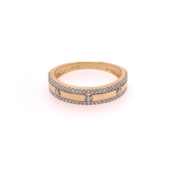 14kt Yellow Gold Diamond Fashion Band