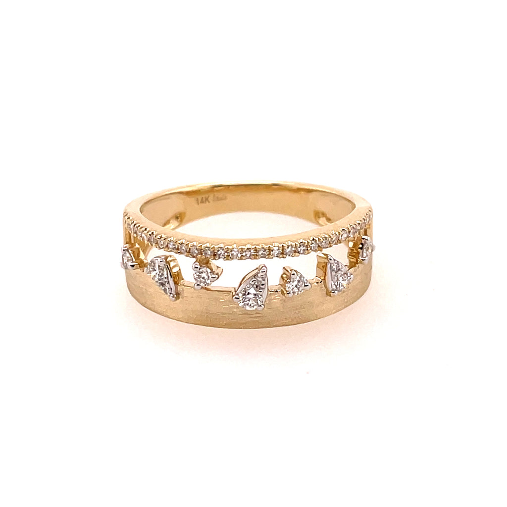 14kt Yellow Gold Diamond Ring