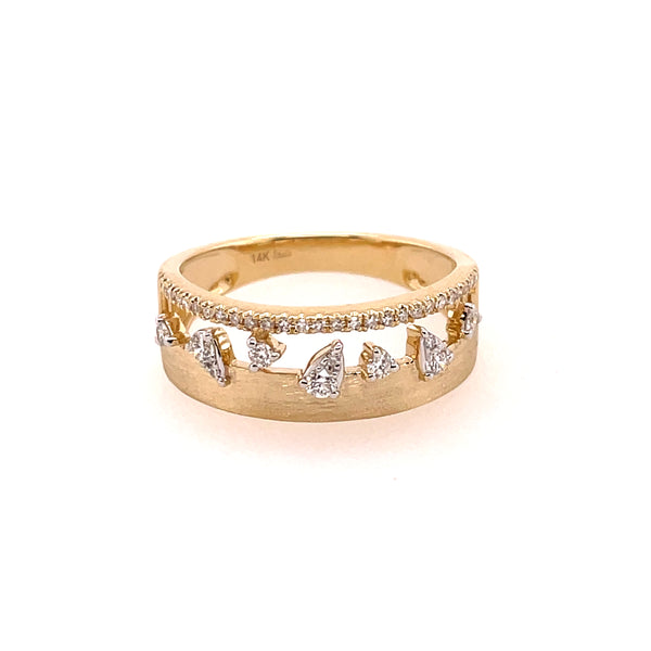 14kt Yellow Gold Diamond Ring