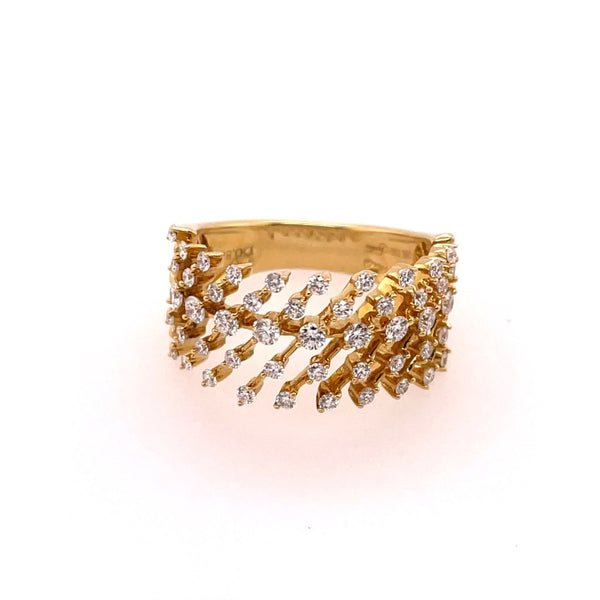 14kt Yellow Gold Diamond Fashion Ring