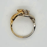 18kt Yellow and White Gold Yellow and White Diamond Ring