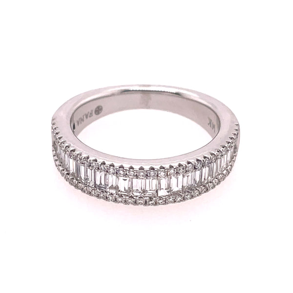 14kt White Gold Fana Designer Fashion Diamond Ring