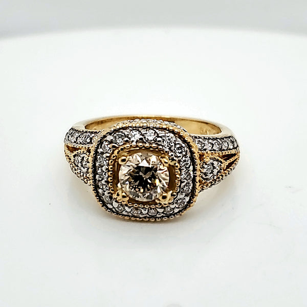 18KT Yellow Gold Diamond Ring
