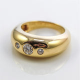 Pre - Owned Vintage Cartier 18Kt Yellow Gold And Diamond Gypsy Ring