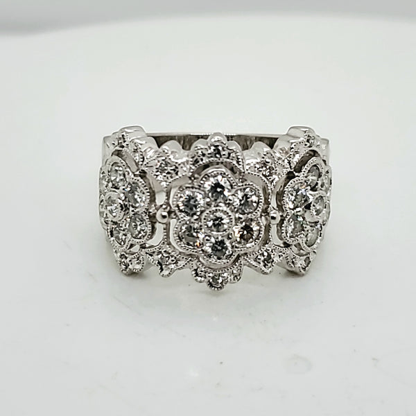 Platinum and Diamond Ring