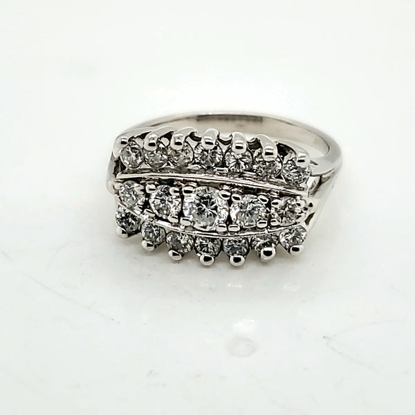 14kt White Gold and Diamond Ring