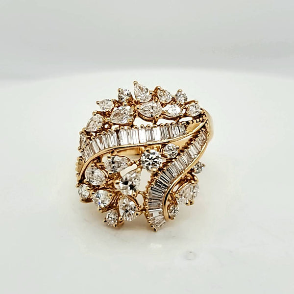 18kt Yellow Gold and Diamond Statement Ring