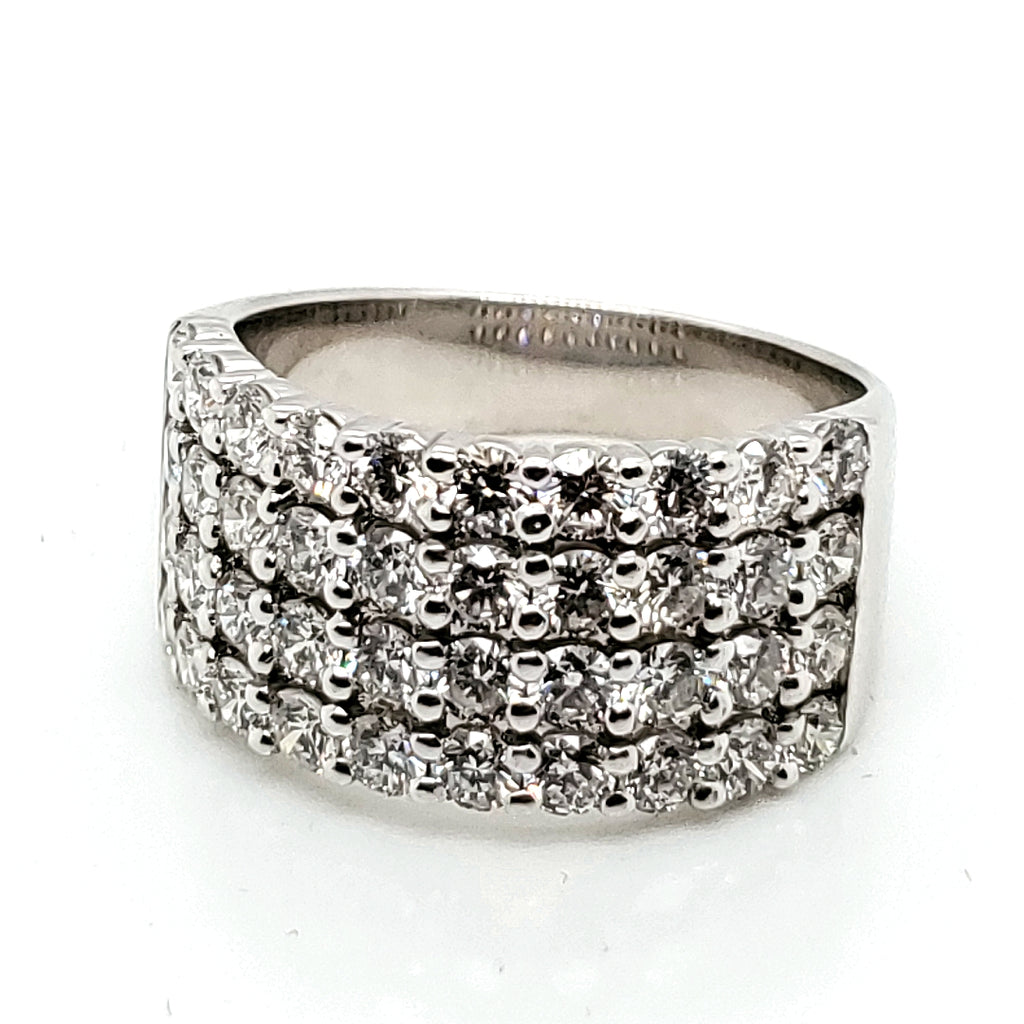 2.20 carat total weight diamond ring