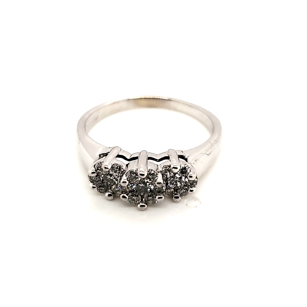 14kt White Gold and Diamond Ring