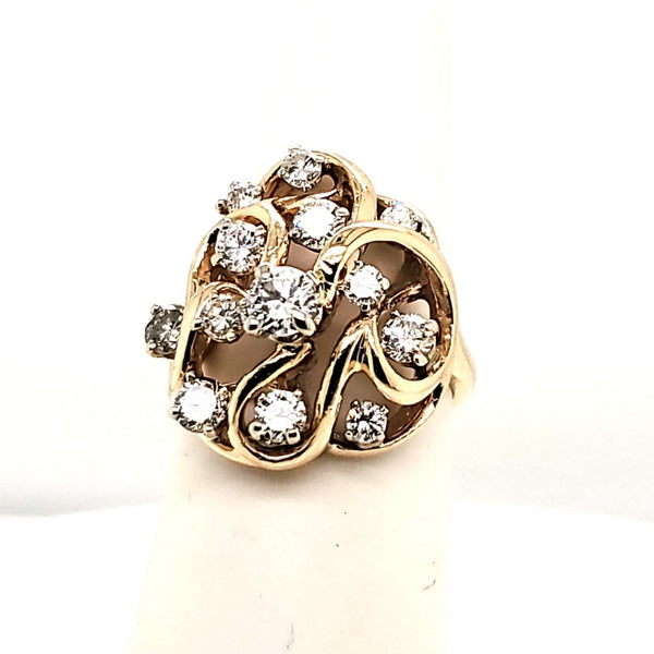 14kt Yellow Gold 1.25 Carat Daimond Ring