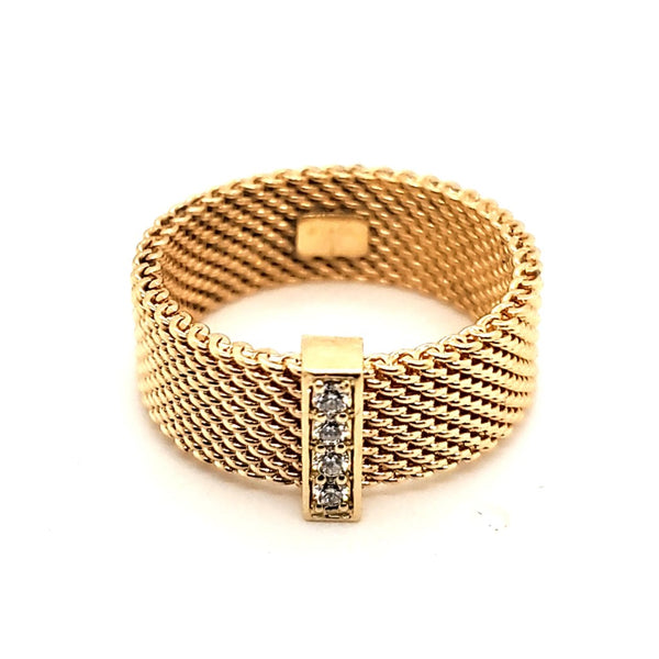 Pre-owned Tiffany & Co 18kt Yellow Gold and Diamond Ring