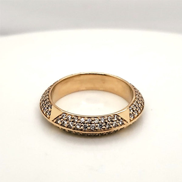 Rosa Pave 18kt Yellow Gold Diamond Band