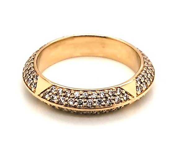 Rosa Pave 18kt Yellow Gold Diamond Band