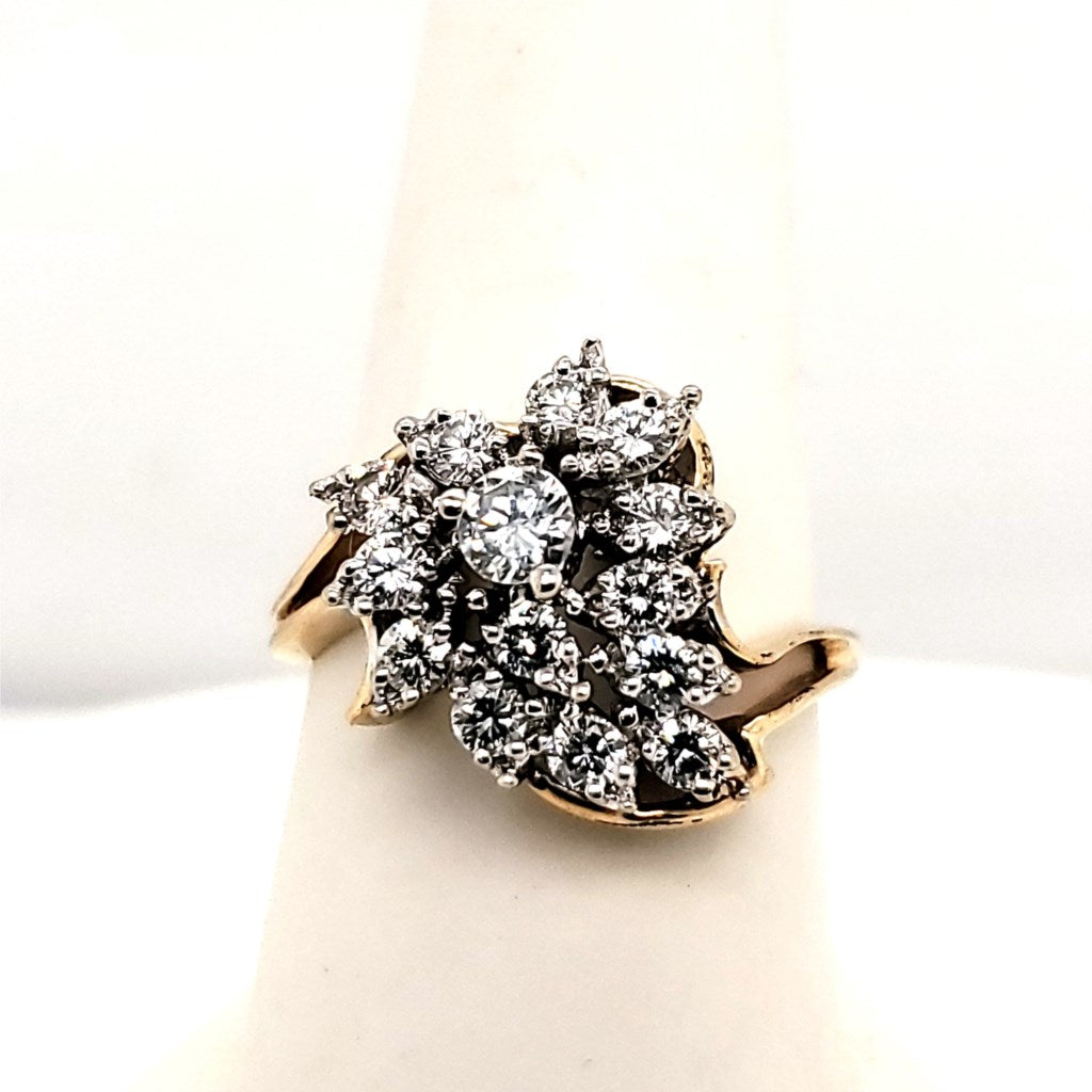 14kt Yellow Gold and Diamond Ring