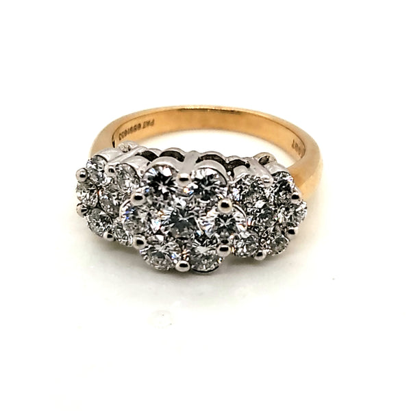 14kt Yellow Gold 2.00 Carat Total Weight Diamond Ring