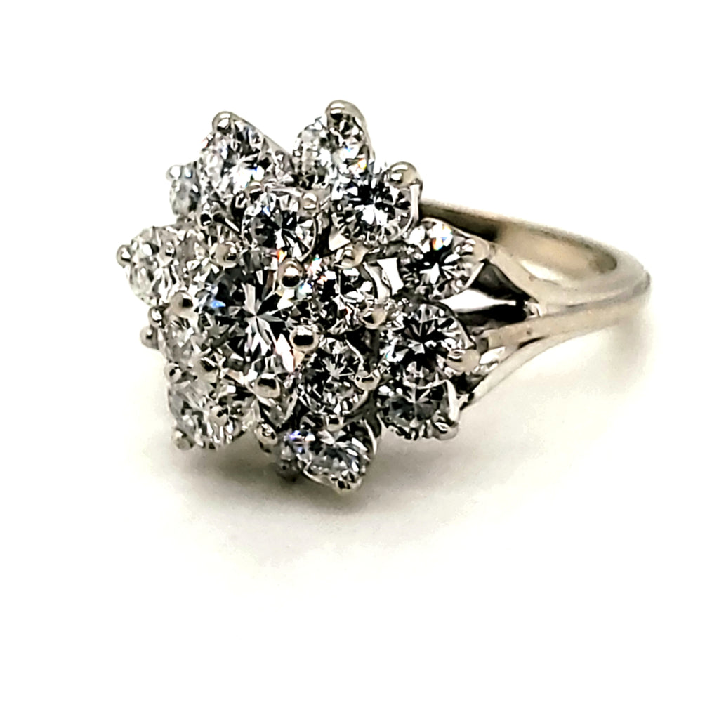 14kt White Gold 3.50 Carat Diamond Ring