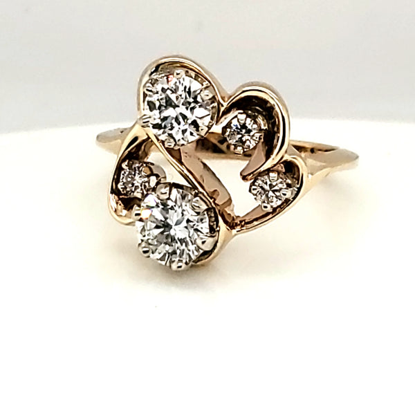 14kt Yellow Gold and Diamond Ring