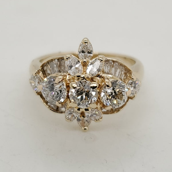 14kt Yellow Gold and Diamond Ring