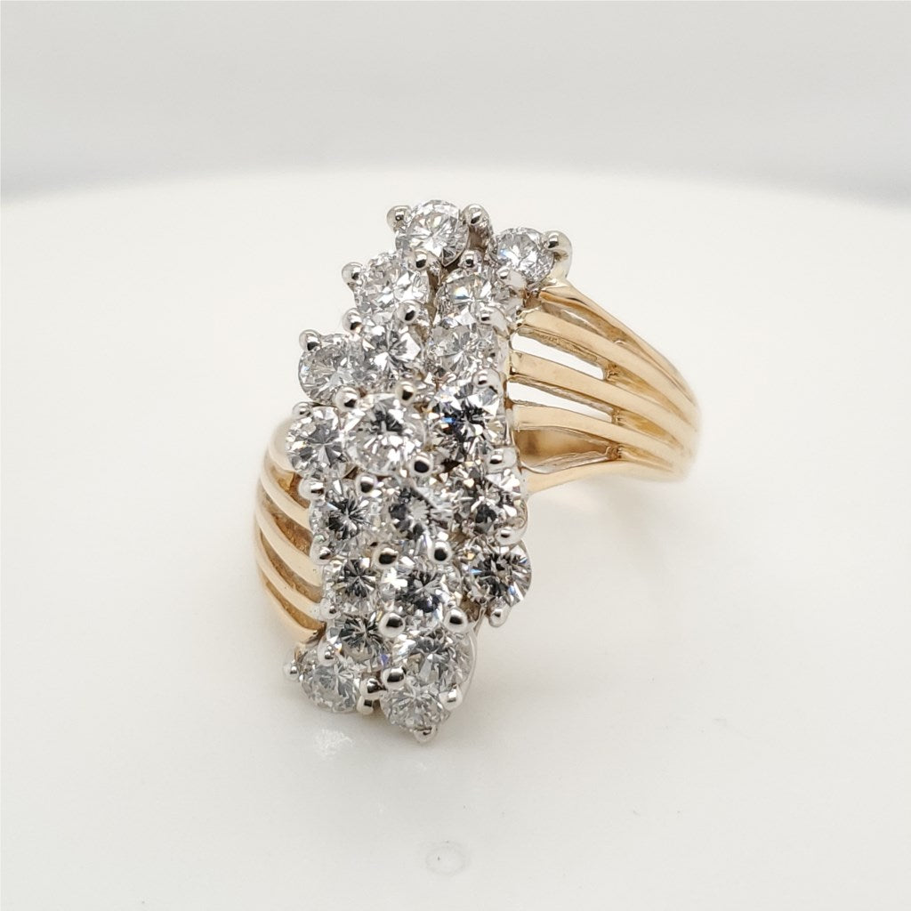 14kt Yellow Gold and Diamond Ring