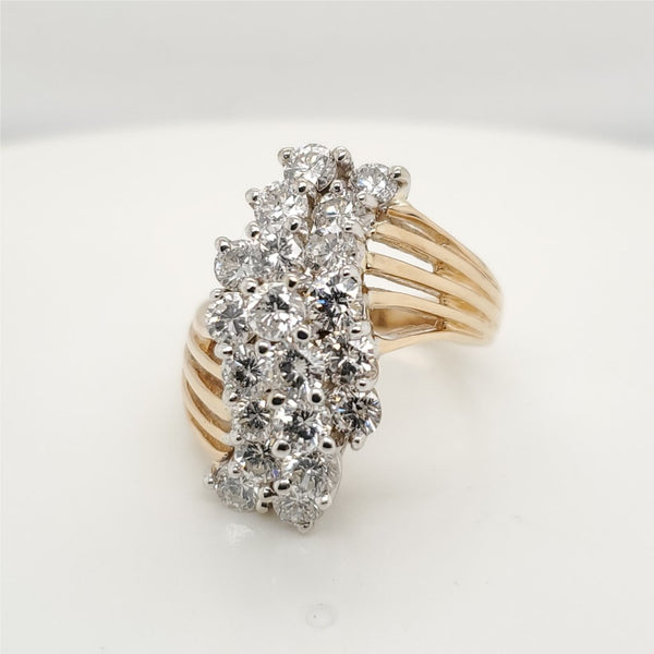 14kt Yellow Gold and Diamond Ring