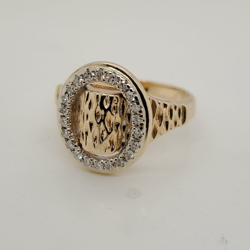 14kt Yellow Gold Diamond Ring