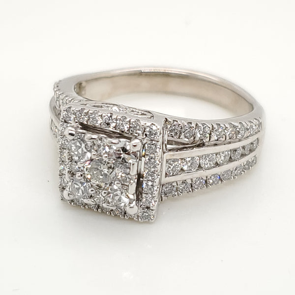 14kt white Gold Diamond Ring