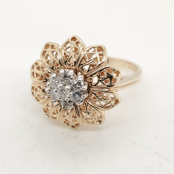 10kt Yellow Gold Diamond Ring