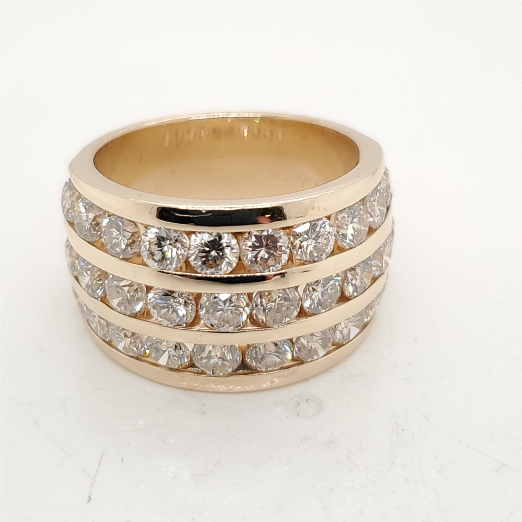 14kt Yellow Gold Channel Set Diamond Band