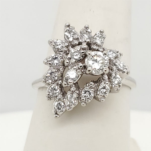 14kt White Gold and Diamond Ring