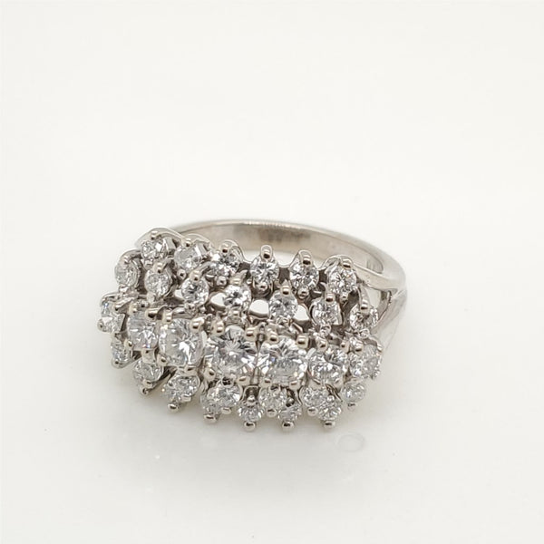 14kt White Gold and Diamond Ring