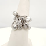 18kt White Gold Dangle Top Diamond Ring