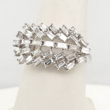 14kt White Gold Baguette Diamond Ring