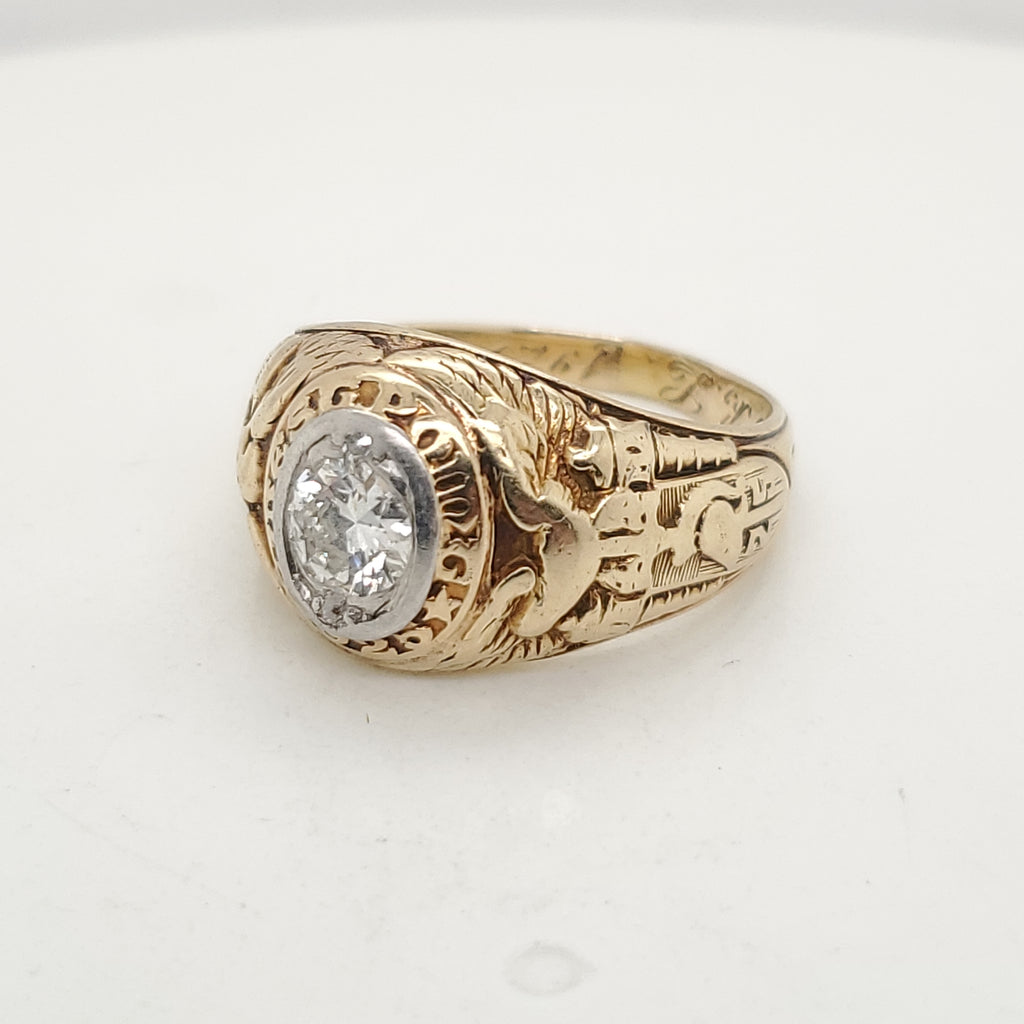 1925 West Point Diamond Class Ring Ring