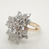 14kt Yellow Gold and Diamond Right Hand Ring