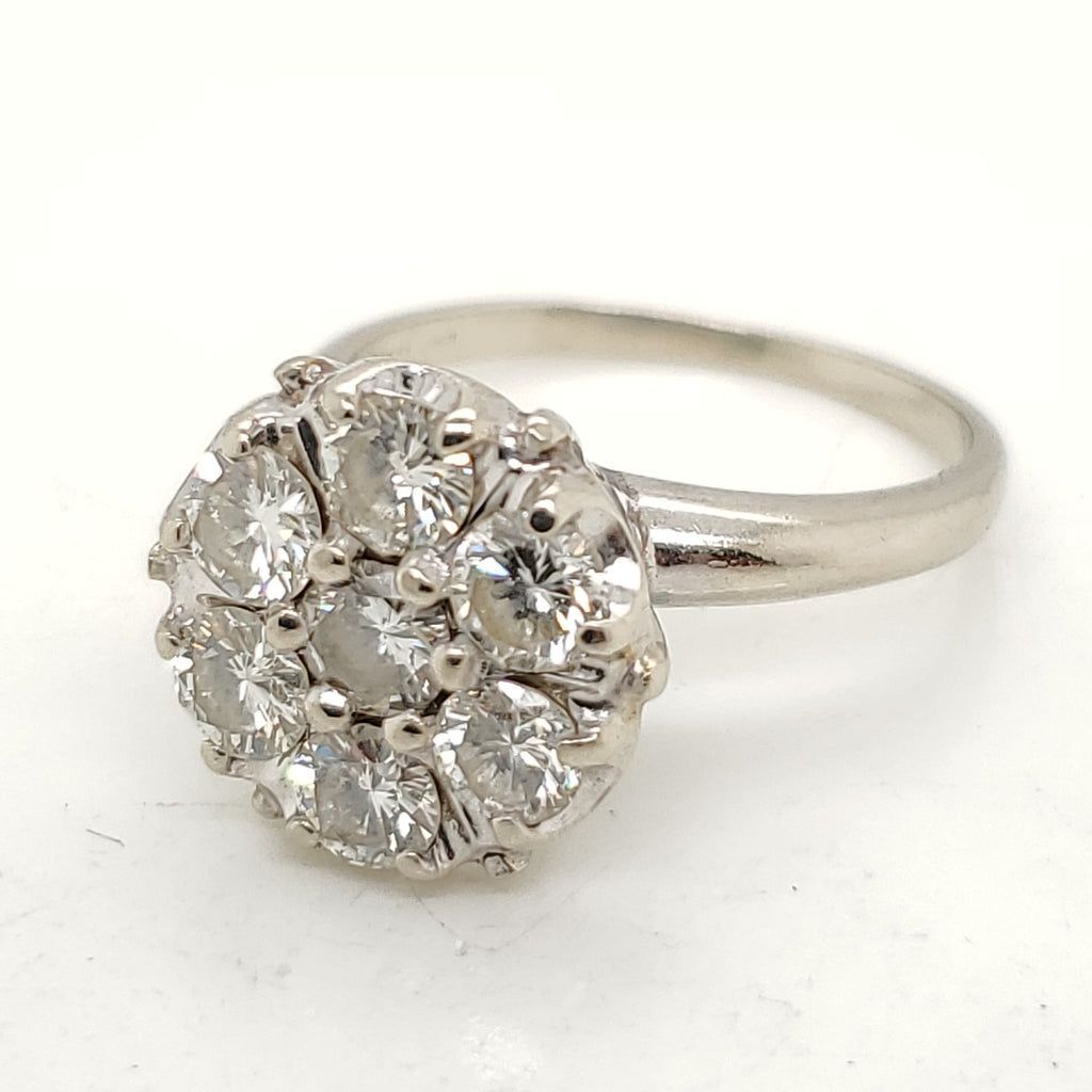 14kt White Gold and Diamond Ring