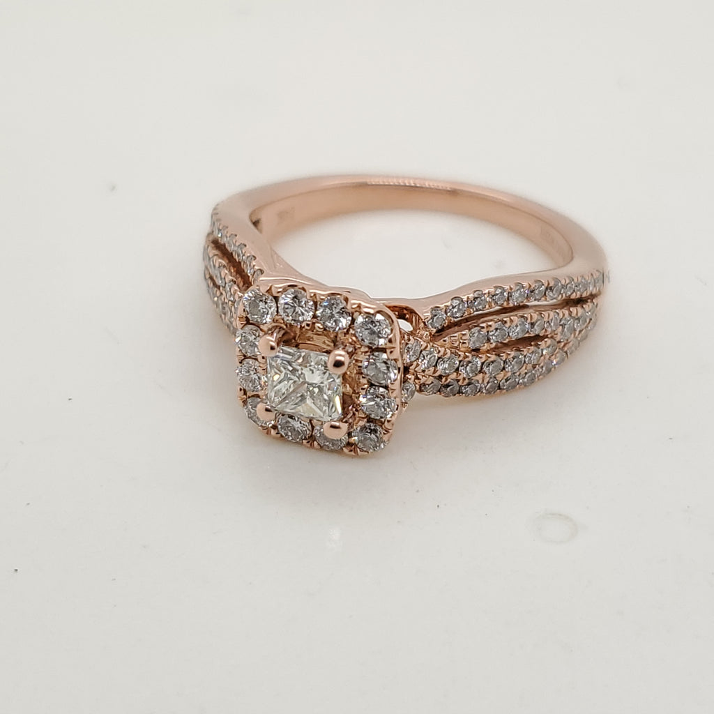 Vera Wang 14kt Rose Gold Diamond Ring