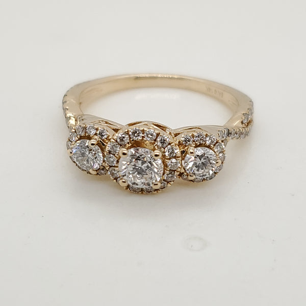 14Kt Yellow Gold Diamond Ring