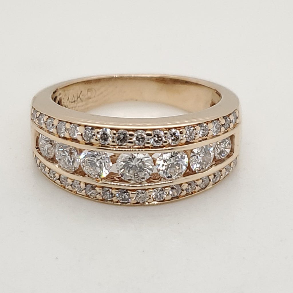 14kt Yellow Gold Diamond Band Style Ring